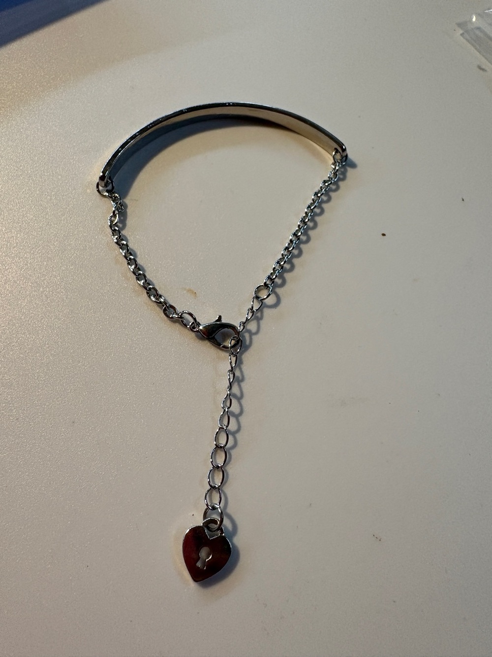 Silver-Tone Ispirational Bracelet